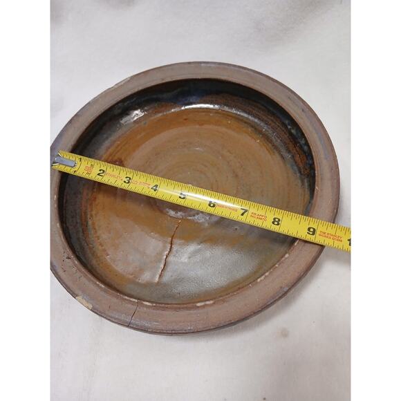 Pottery Serving Platter w Lid Exotic Party Holiday Rustic Cottagecore Farm Artsy - Picture 15 of 16